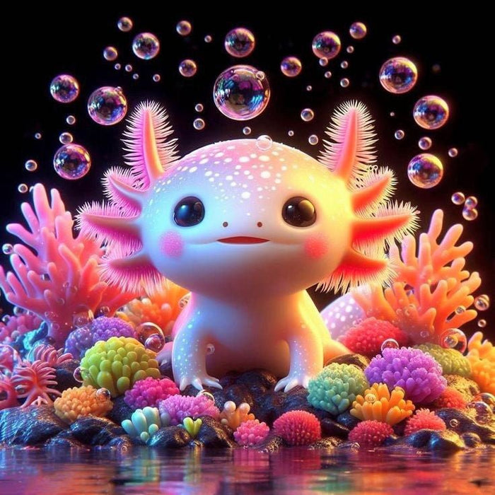 Diamond Painting -  Cute Axolotl