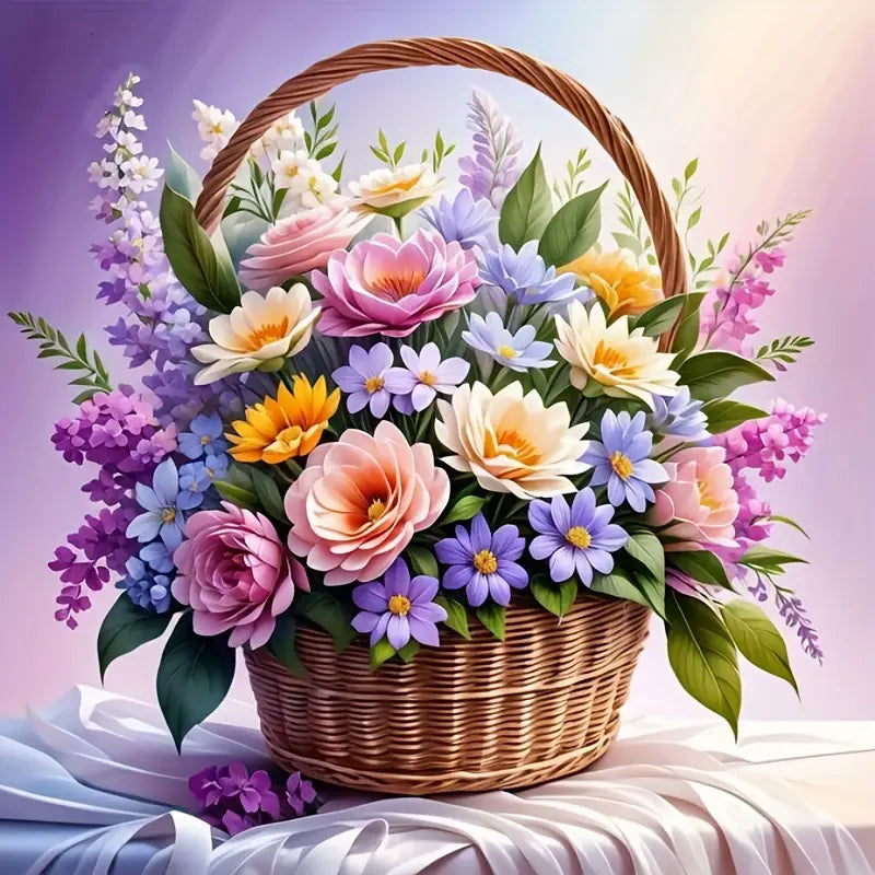 Diamond Painting -Flower Basket