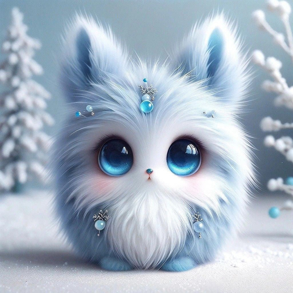 Diamond Painting -  Cute Snowball