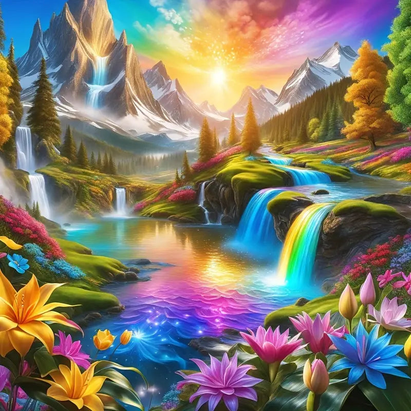 Diamond Painting -Mountains and Rivers