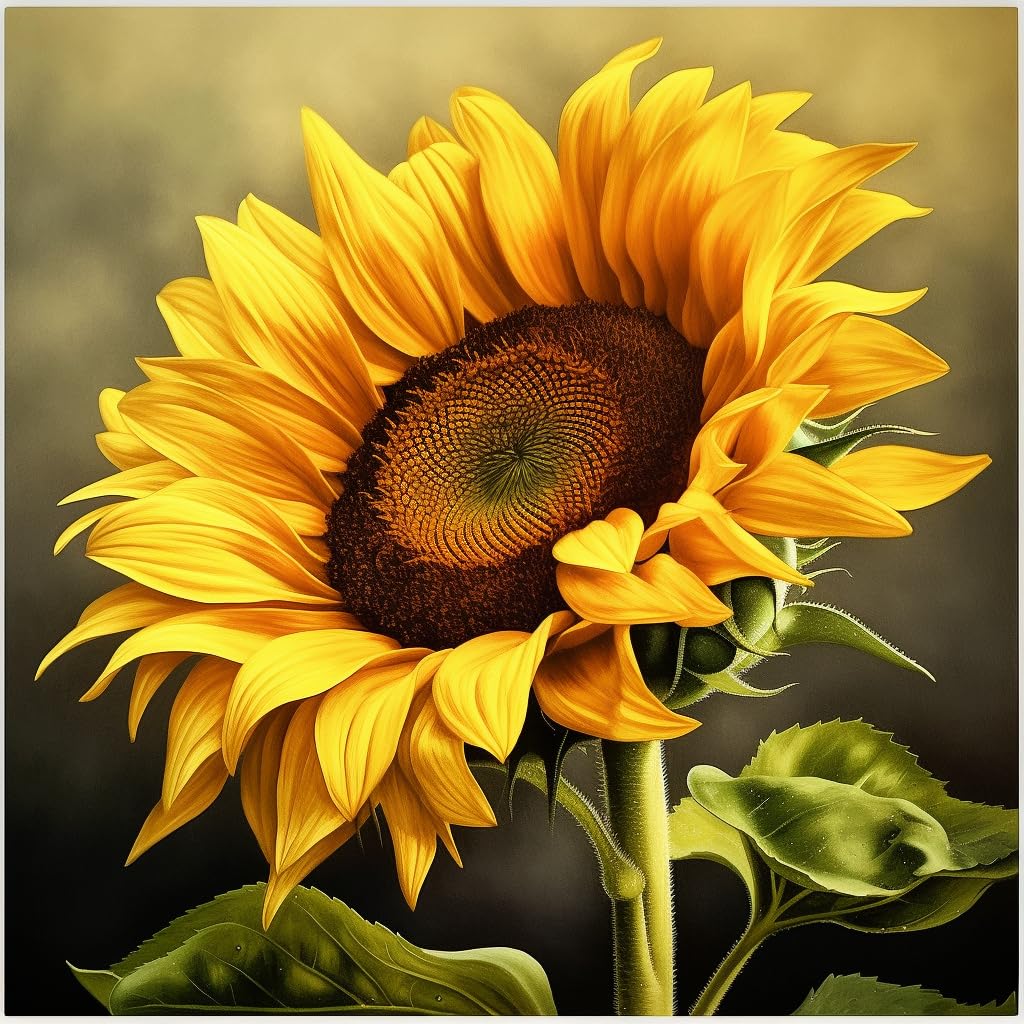 Diamond Painting - A sunflower in Bloom