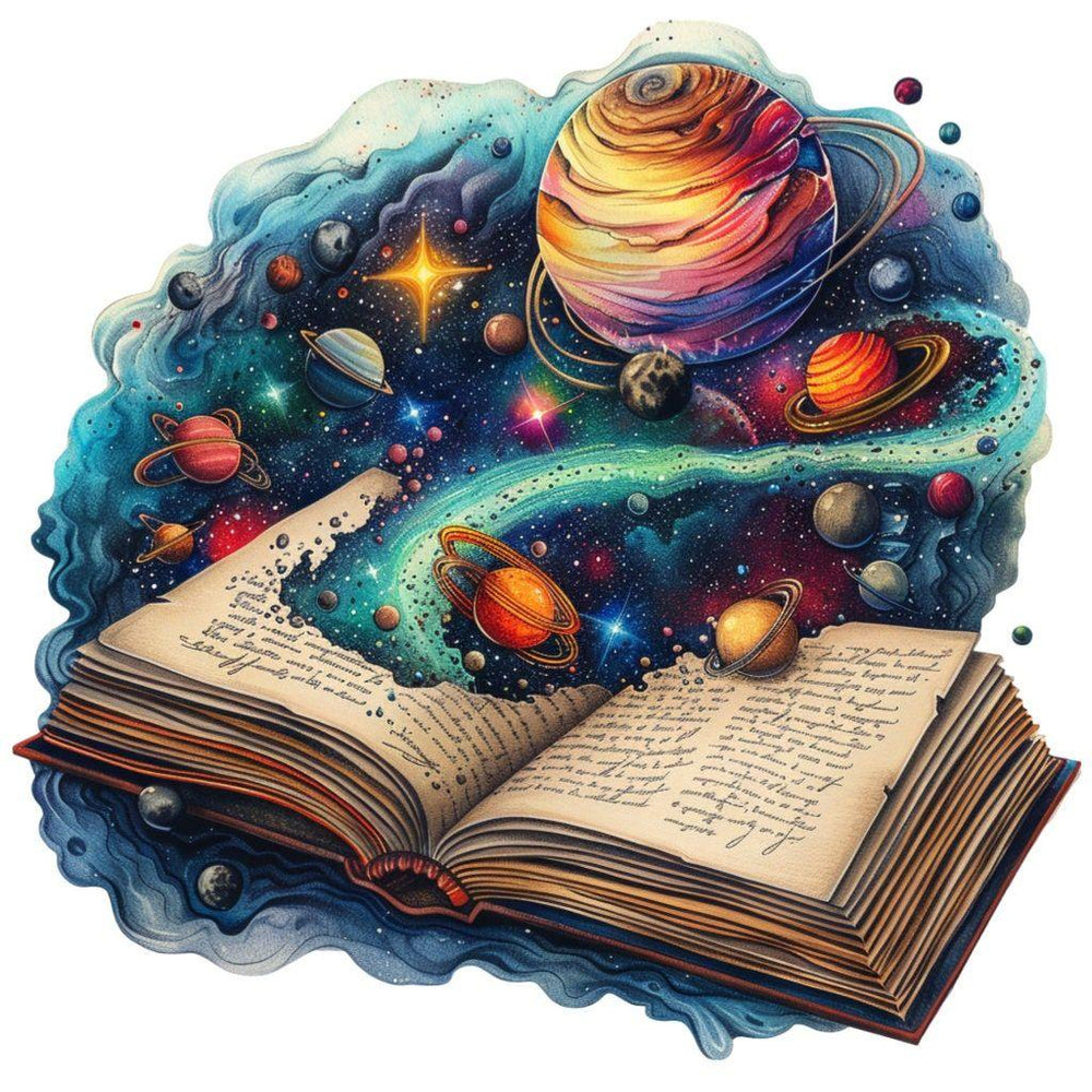 Diamond Painting -  Planets in a Book