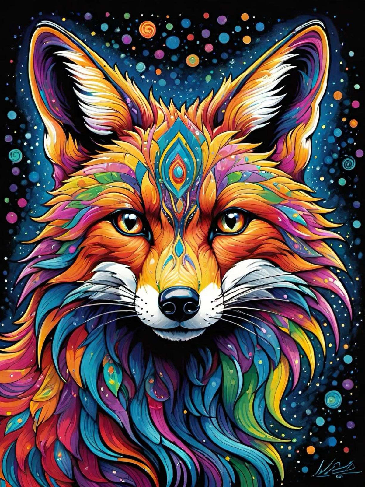 Diamond Painting - Colorful Fox