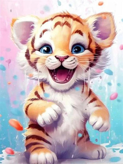 Diamond Painting - Smiling Tiger