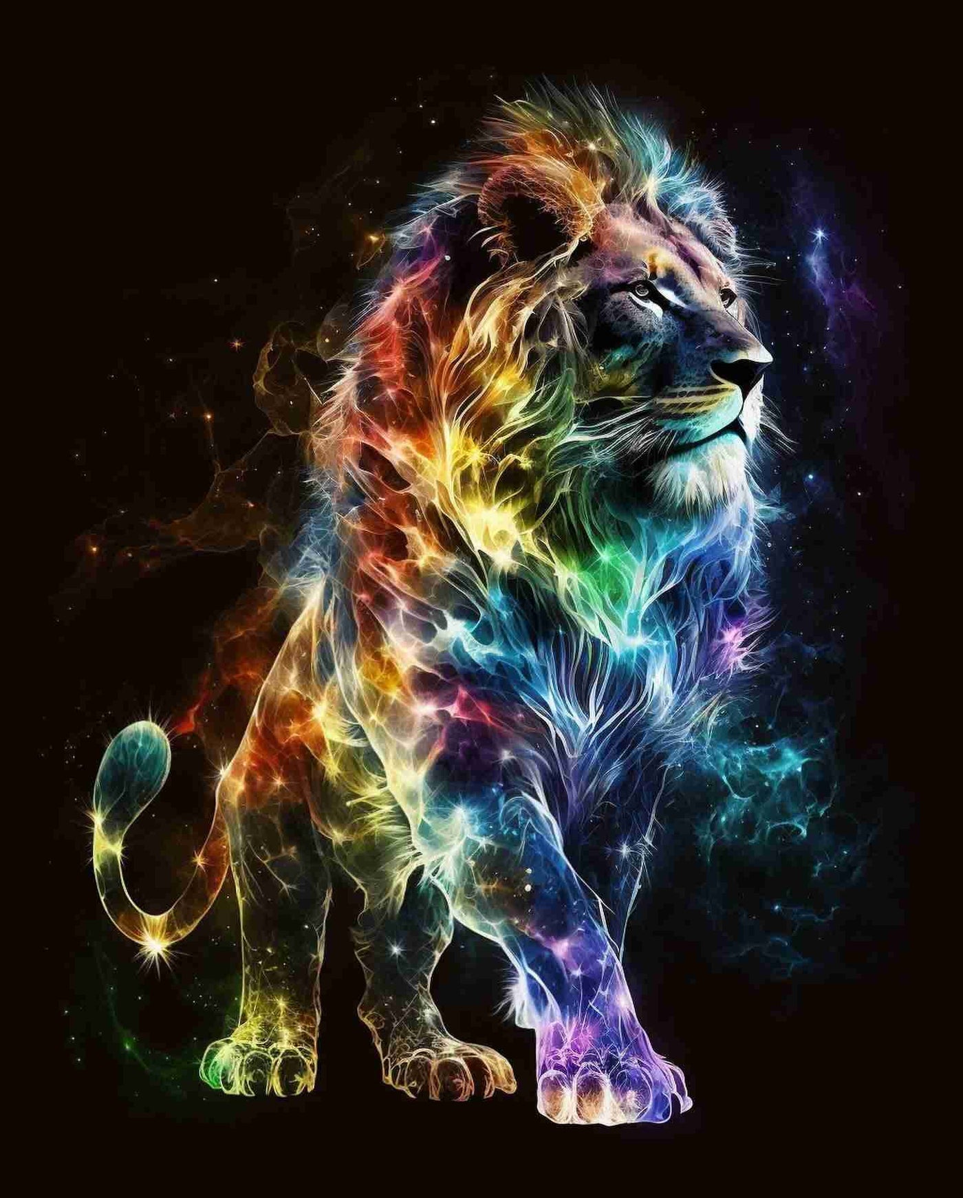 Diamond Painting - Colorful Lion