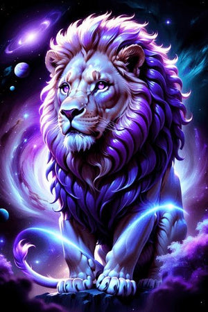 Diamond Painting - Glowing Lion