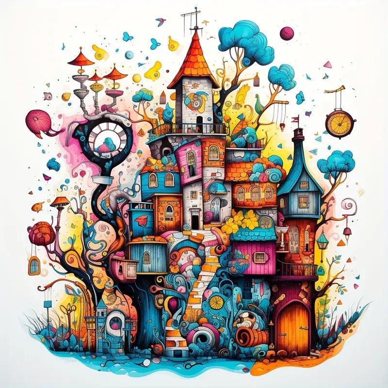 Diamond Painting - Colorful Houses