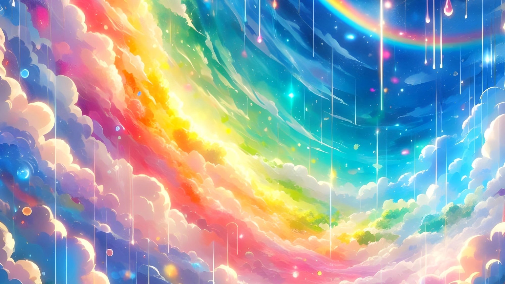 Diamond Painting - Rainbow Clouds