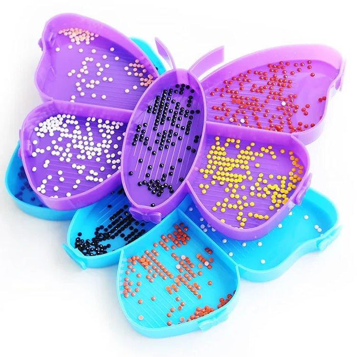 Diamond Painting-Butterfly-shaped Storage Boat with Brush