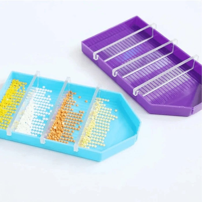 Diamond Painting-Storage Tray with 3 Dividers and Brushes