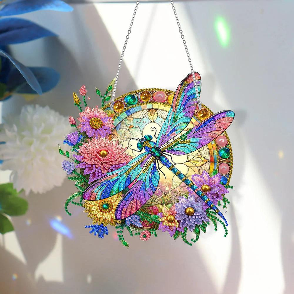 Diamond Painting-Decorative wall hanging (Dragonfly)