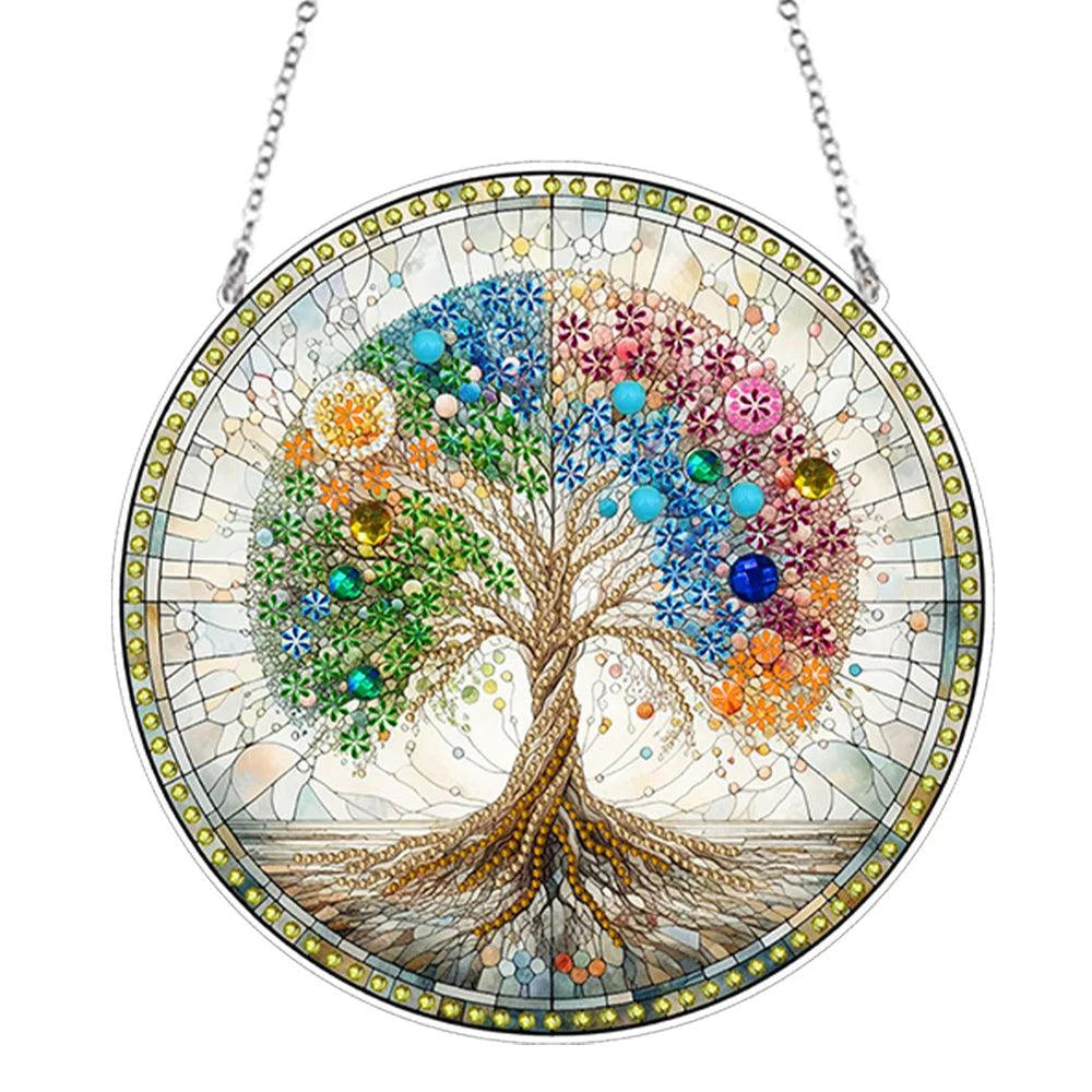 Diamond Painting-Decorative Wall Hanging (Tree)