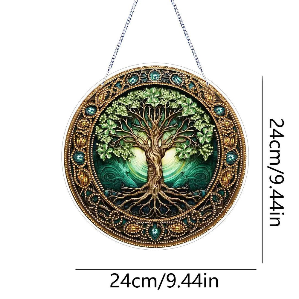 Diamond Painting-Decorative Wall Hanging (Bronze Tree)