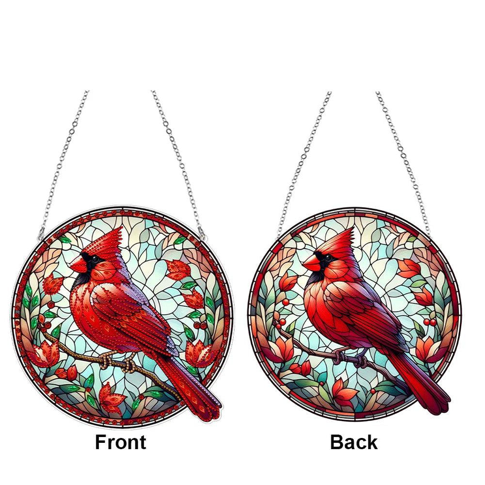 Diamond Painting-Decorative Wall Hanging (Red Bird)