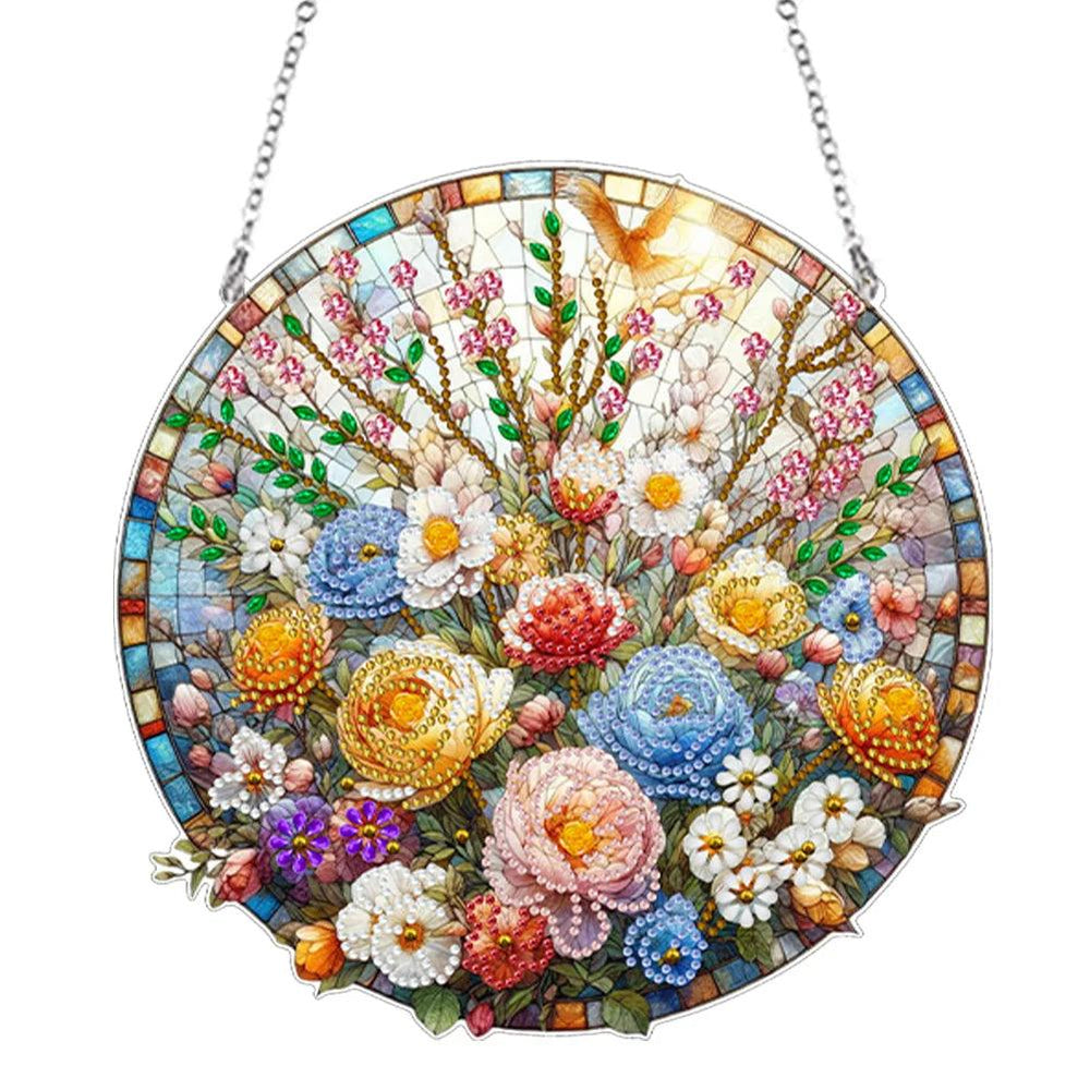 Diamond Painting-Decorative Wall Hanging (Tulip Flower)