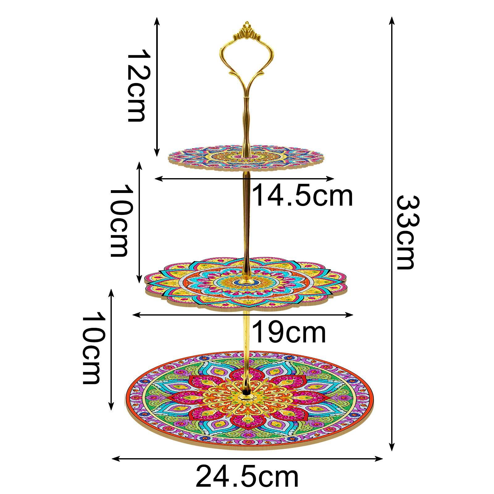 Diamond Painting-Three-layer Three-dimensional Dinner Plate