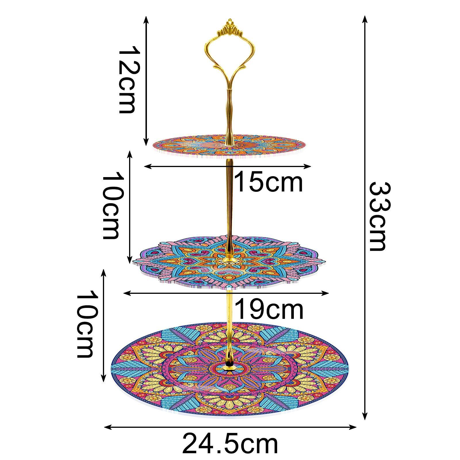 Diamond Painting-Three-layer Three-dimensional Dinner Plate