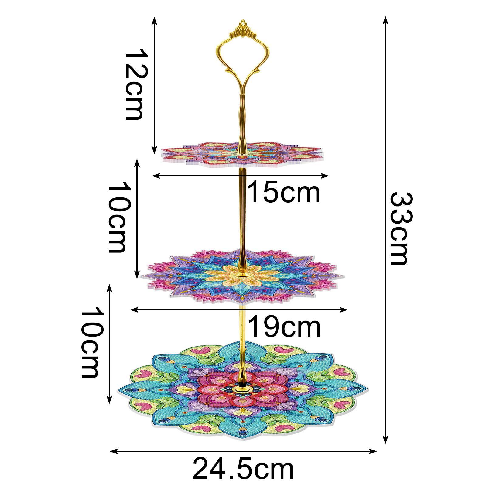 Diamond Painting-Three-layer Three-dimensional Dinner Plate