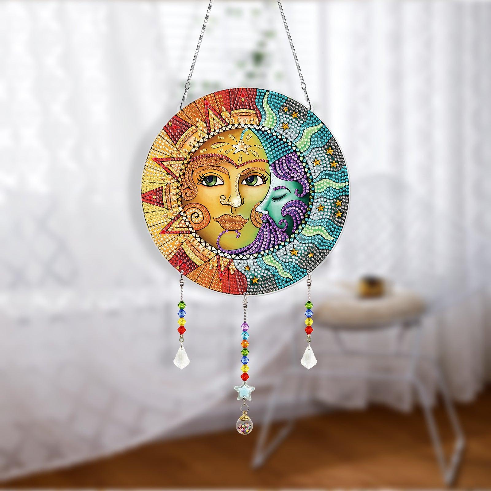 Diamond Painting-Hanging Decorations（Sun and Moon）