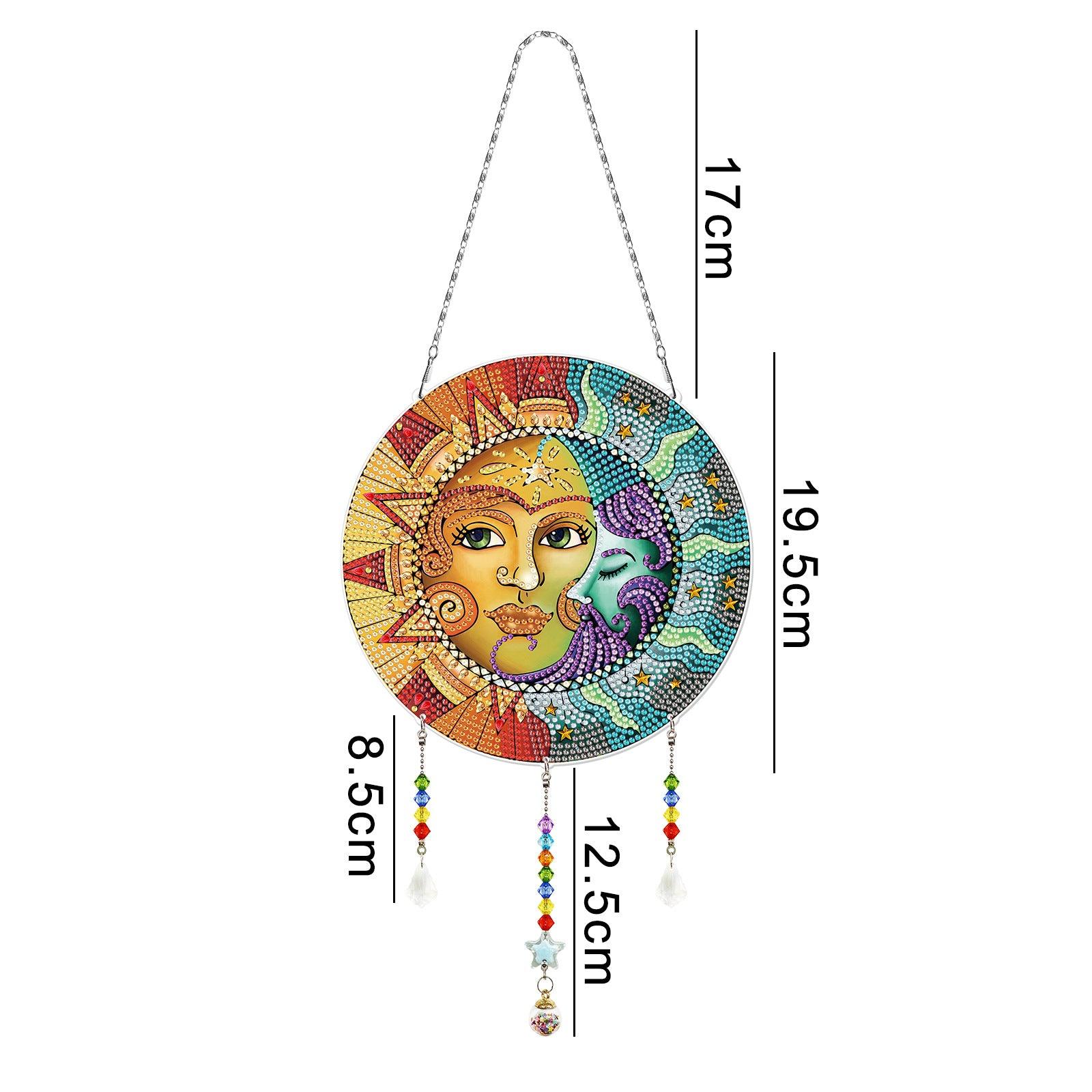 Diamond Painting-Hanging Decorations（Sun and Moon）