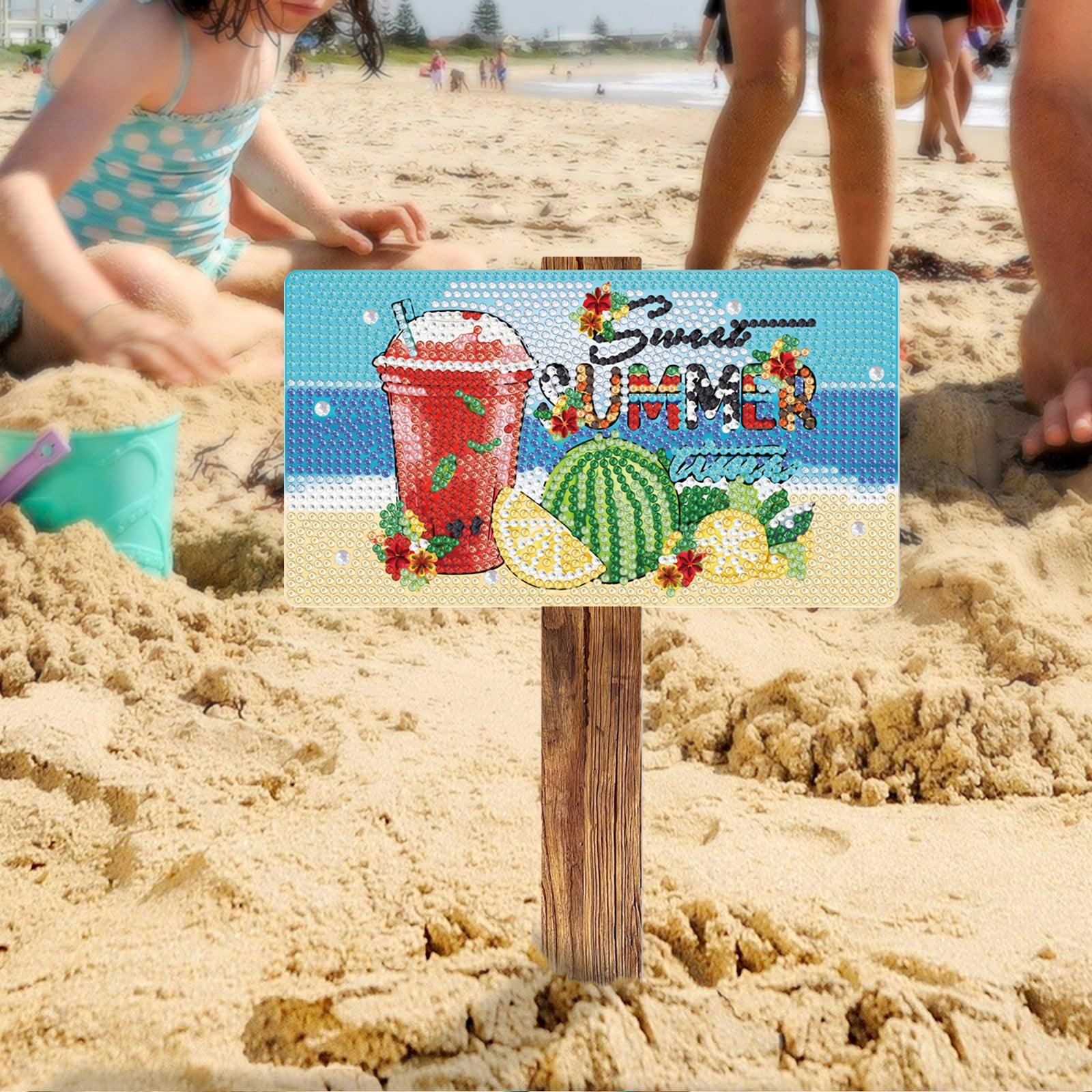 Diamond Painting-Summer Beach Signage