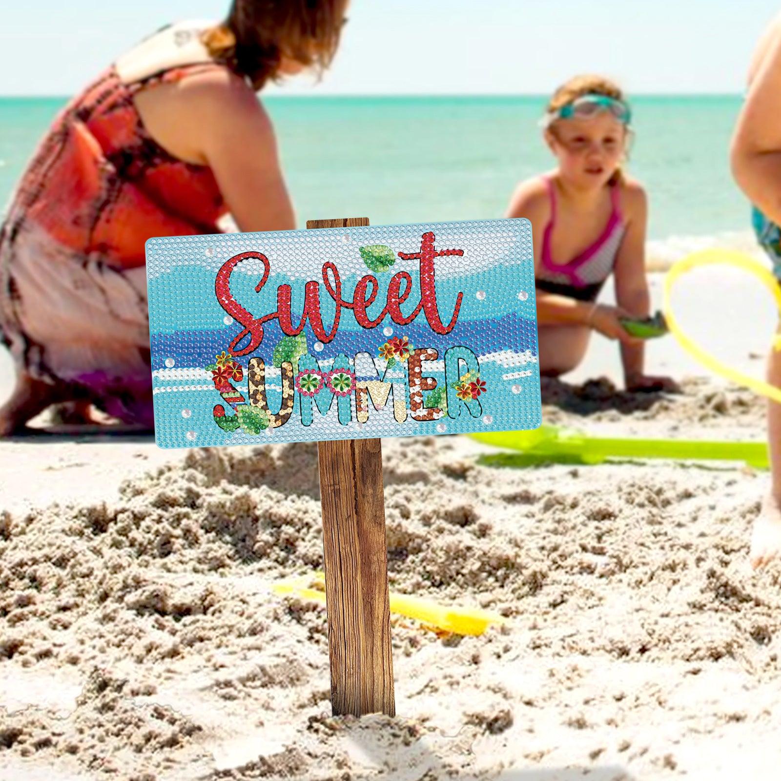 Diamond Painting-Summer Beach Signage