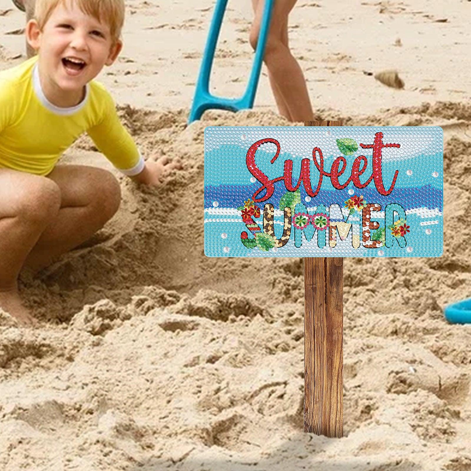 Diamond Painting-Summer Beach Signage