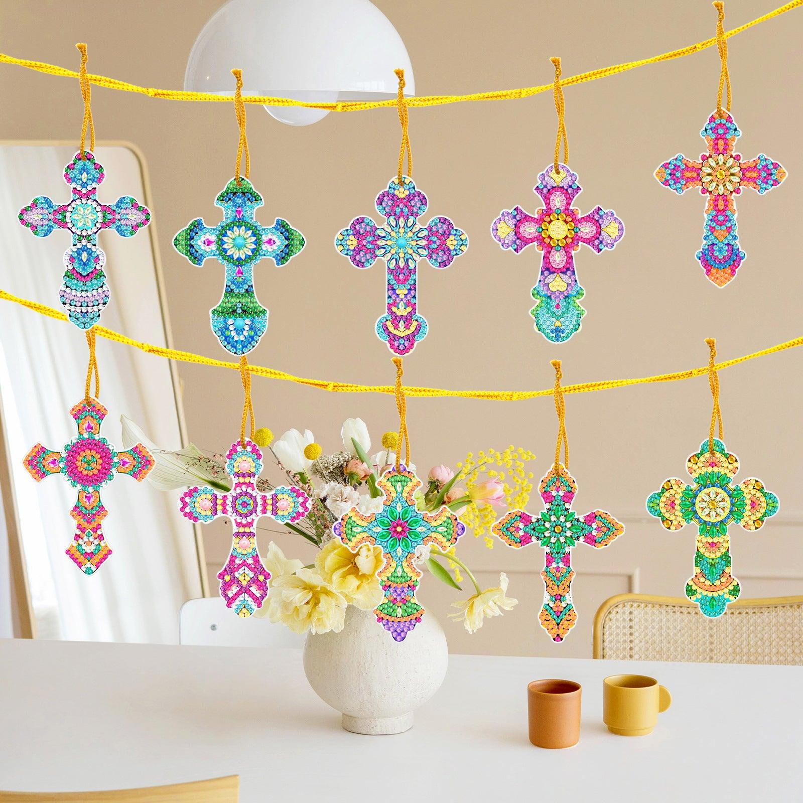 Diamond Painting-Wall Hangings（Cross）Ten-piece Set