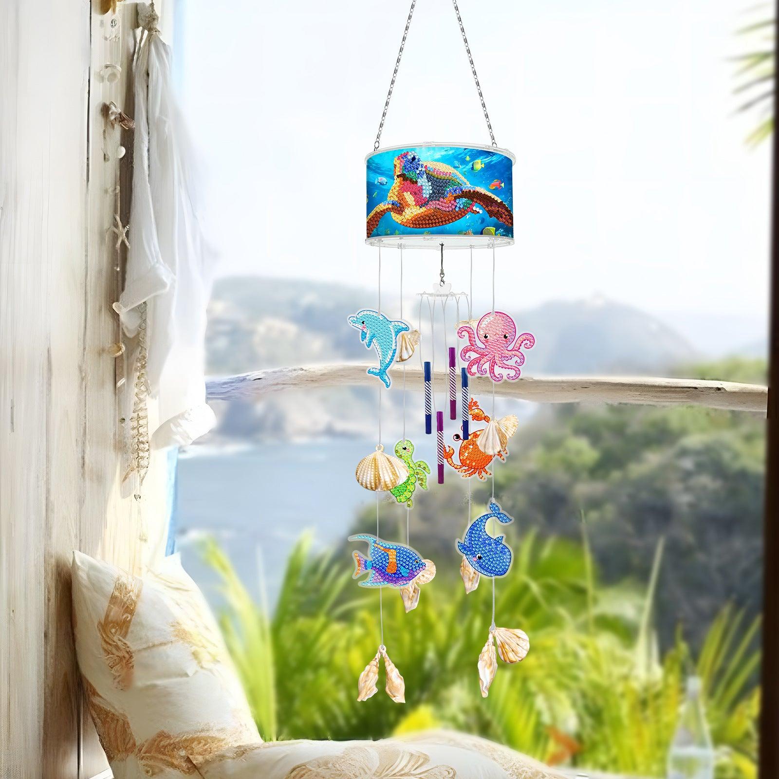 Diamond Painting-Wind Chimes（Sea Turtle）