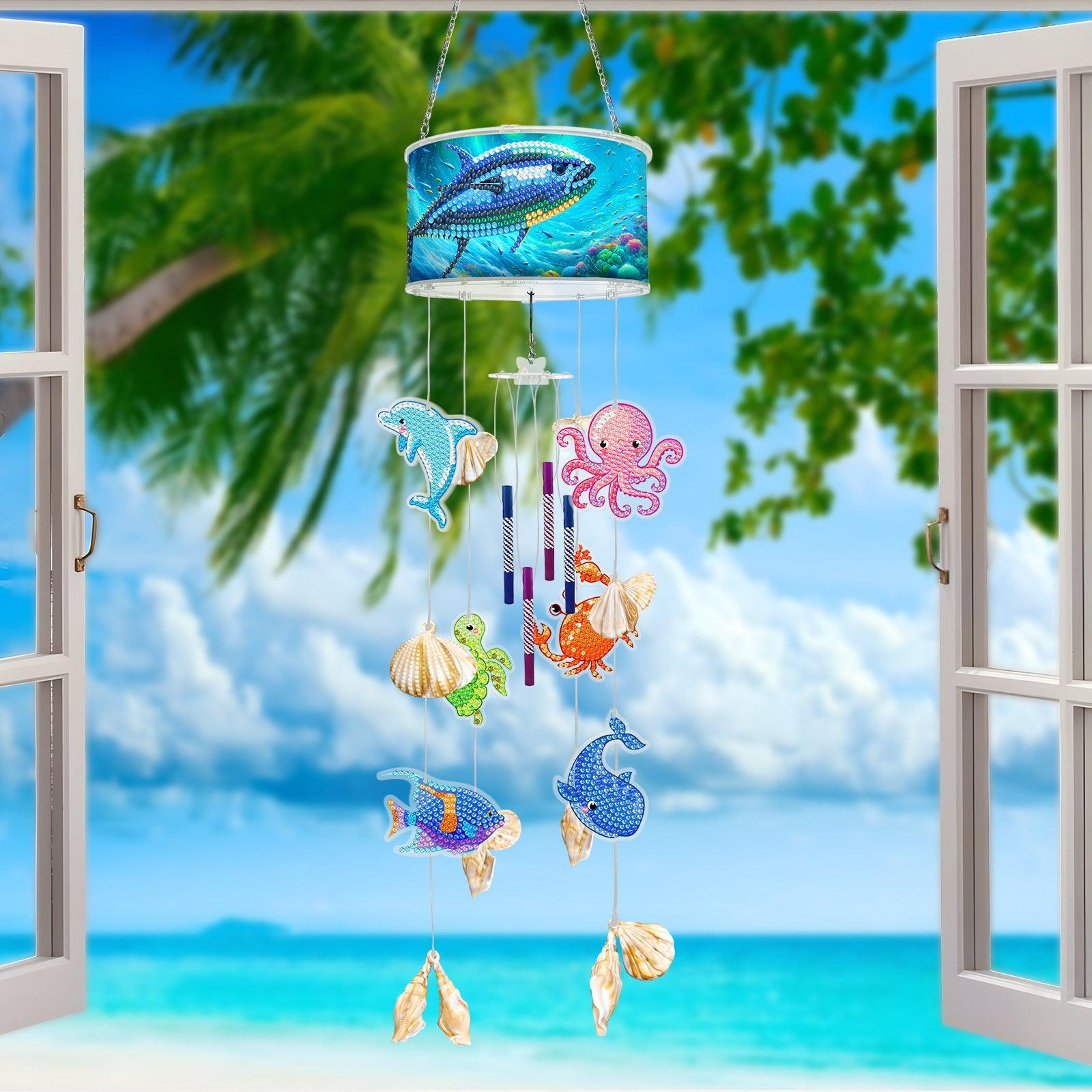 Diamond Painting-Wind Chimes（Sea Turtle）