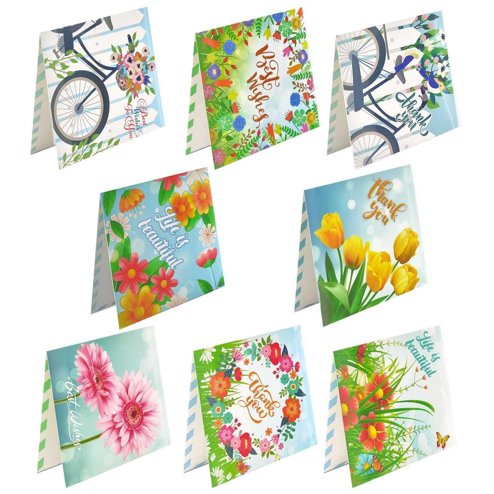 Diamond Painting-Greeting Card-8Pcs Scenery Series