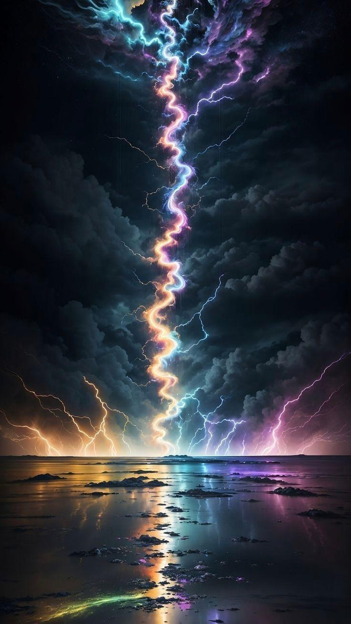 Diamond Painting - Colorful Lightning