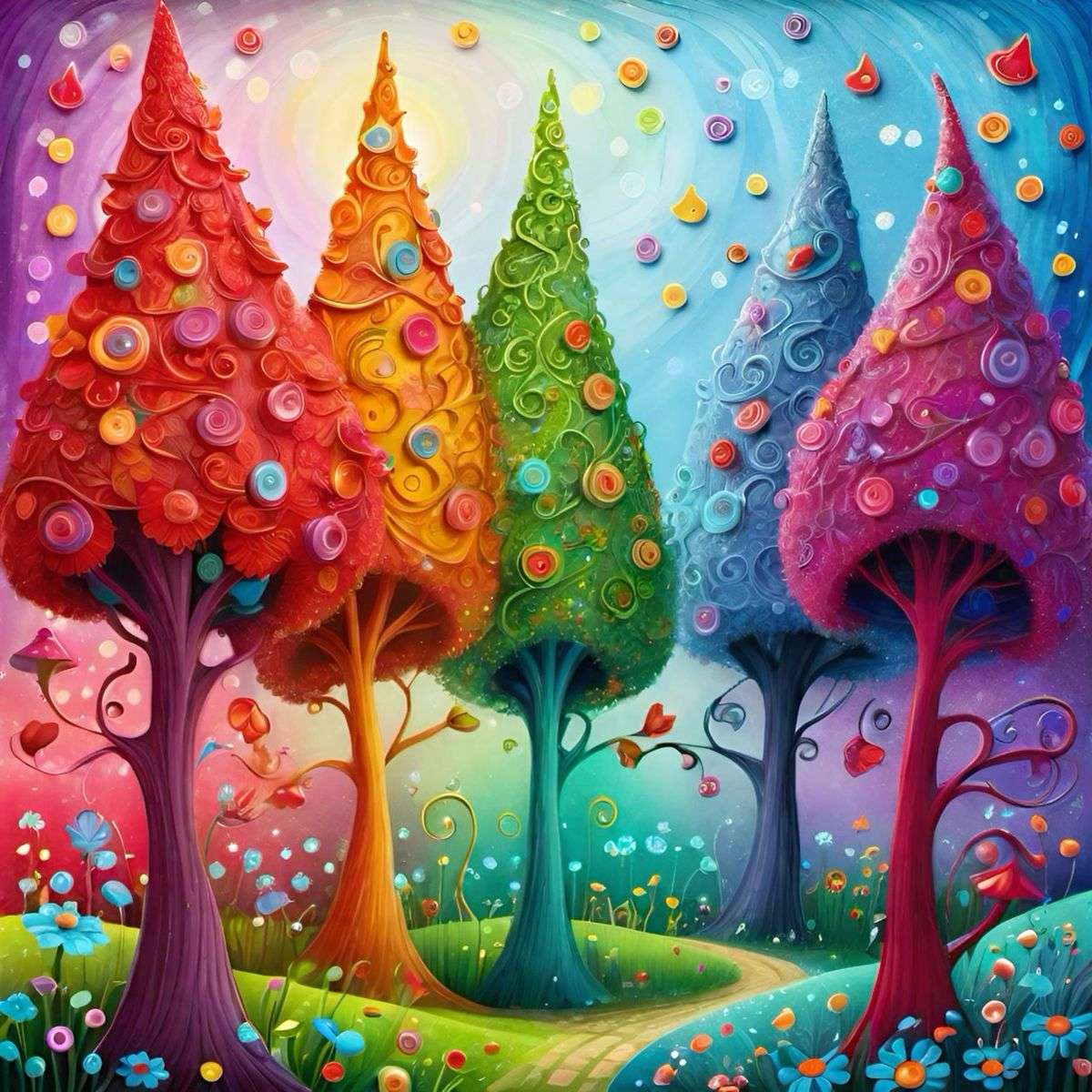 Diamond Painting - Colorful Forest