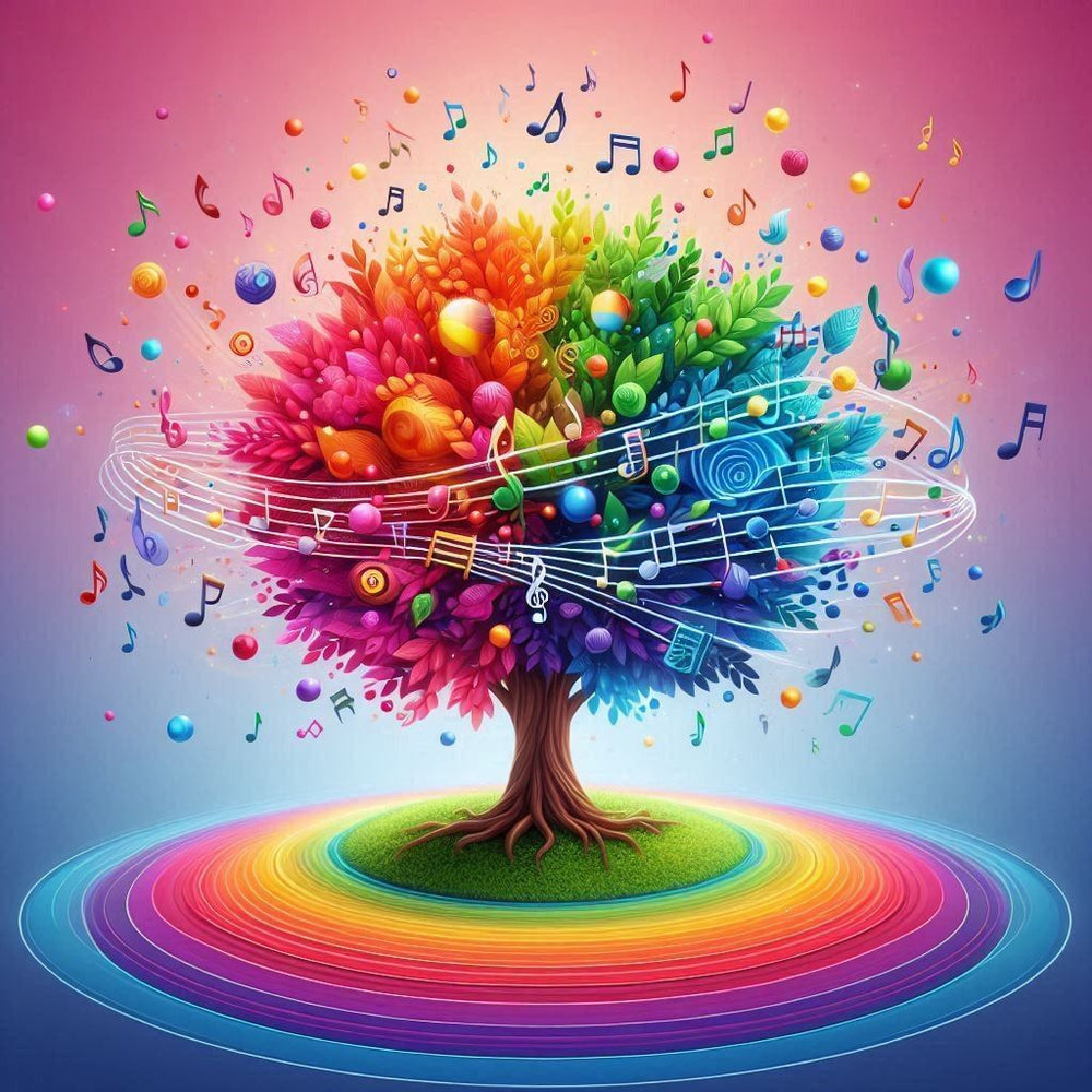 Diamond Painting - Musical Note Tree