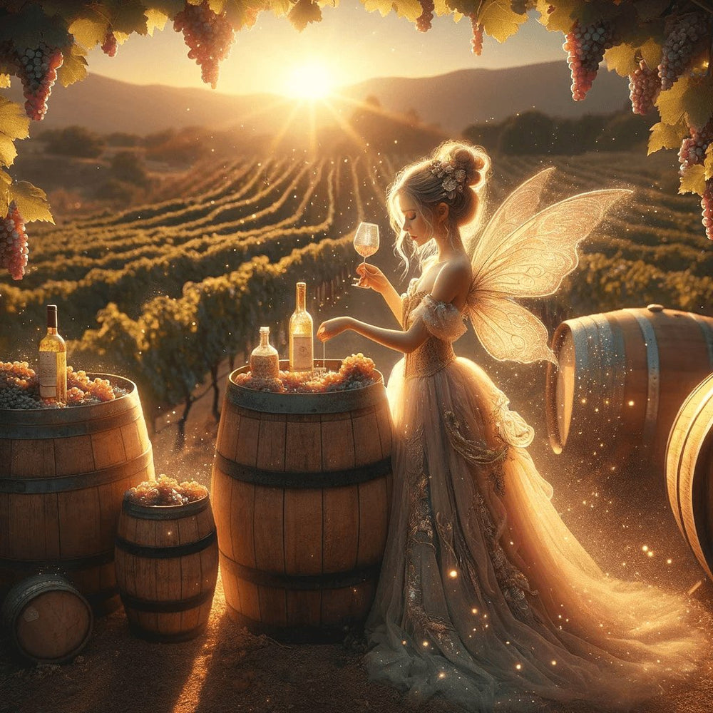 Diamond Painting - Girl Tasting Wine