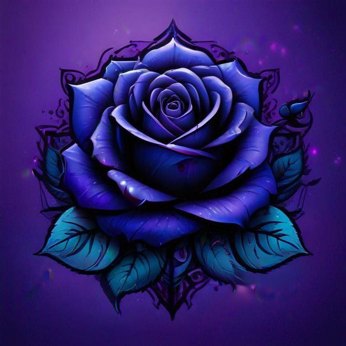 Diamond Painting - Purple Rose