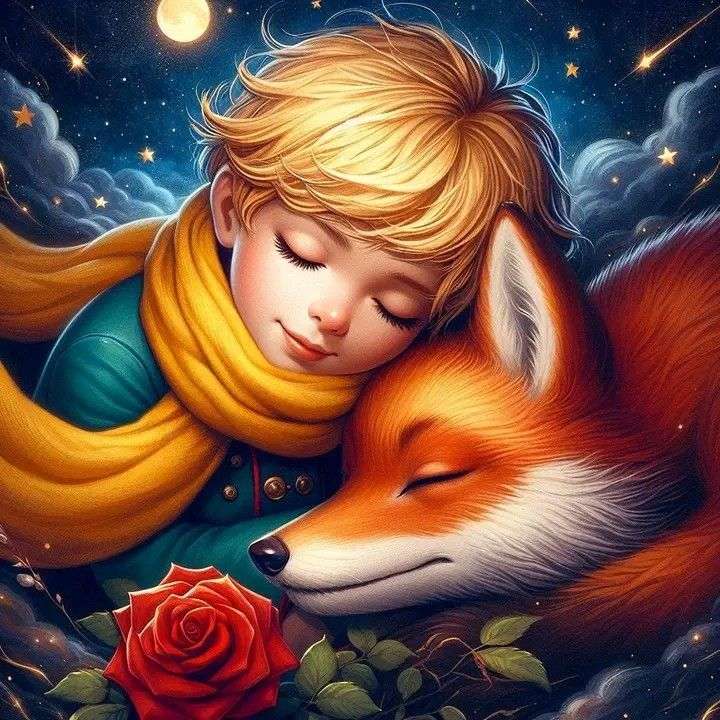 Diamond Painting - Boy and Fox