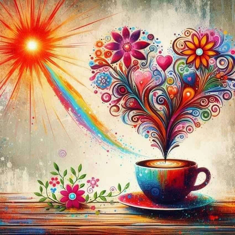 Diamond Painting - Coffee and Sun