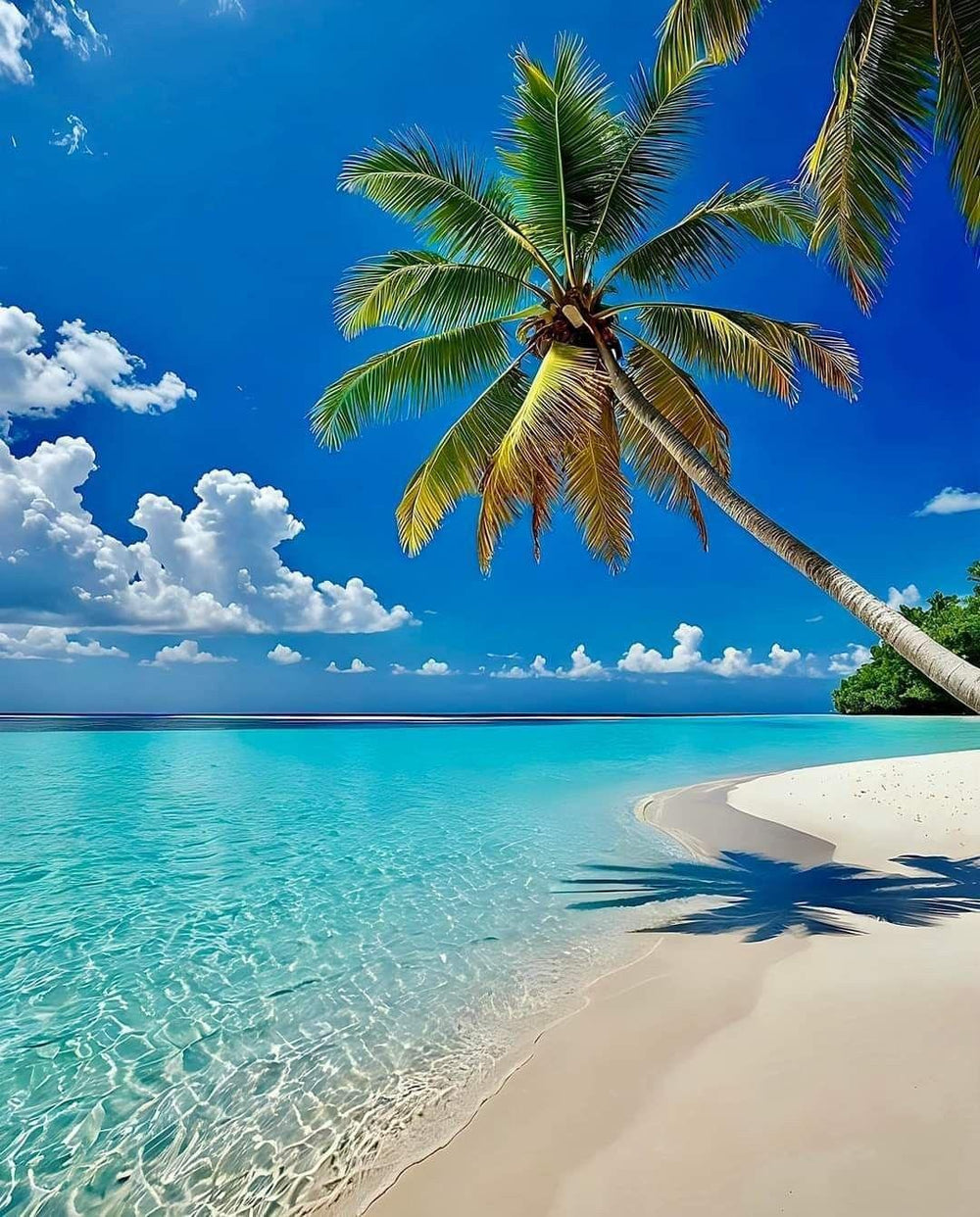 Diamond Painting - Coconut Trees on the Beach