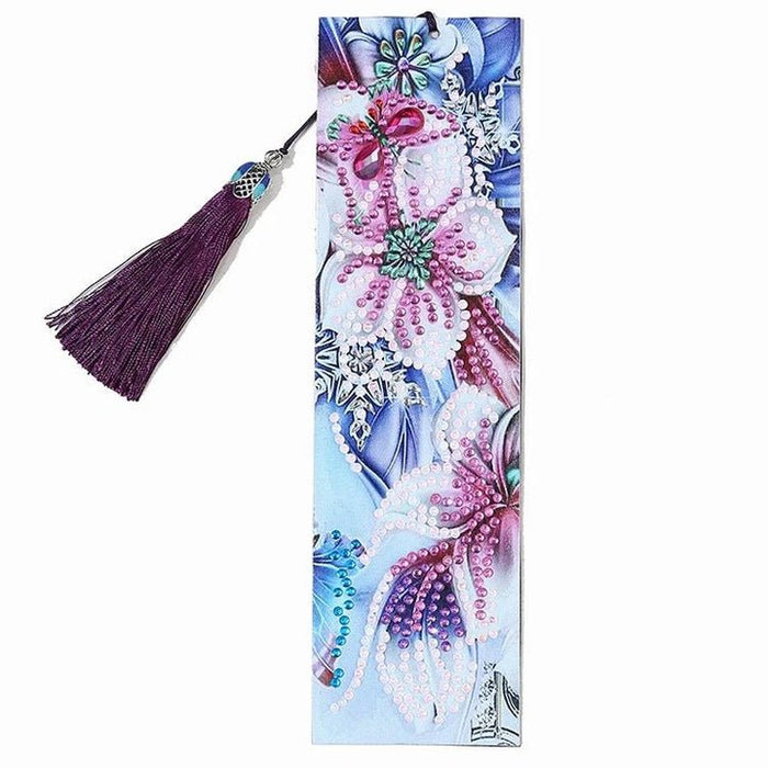 Diamond Painting-Bookmark with Flowers