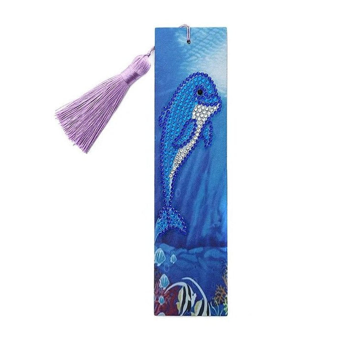 Diamond Painting-Bookmark with Dolphin