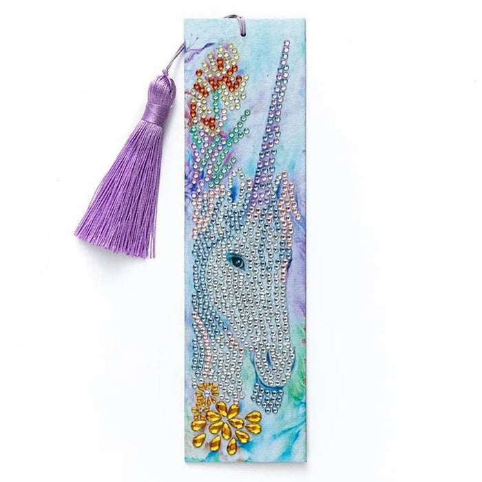 Diamond Painting-Bookmark with Unicorn