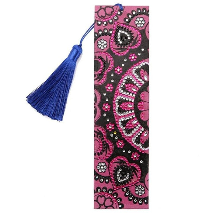 Diamond Painting-Bookmark with Heart Mandala