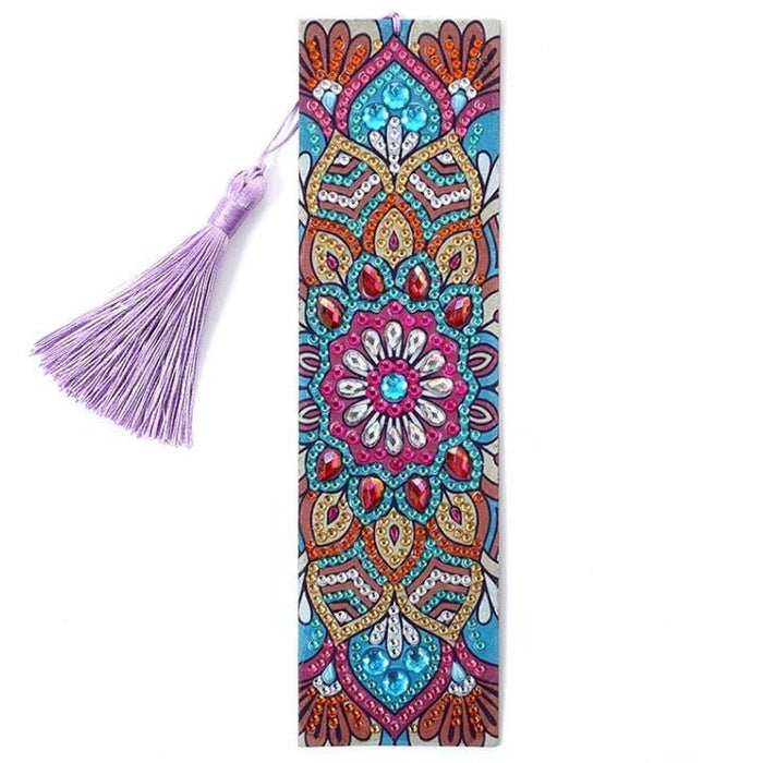 Diamond Painting-Bookmark with Colorful Mandala