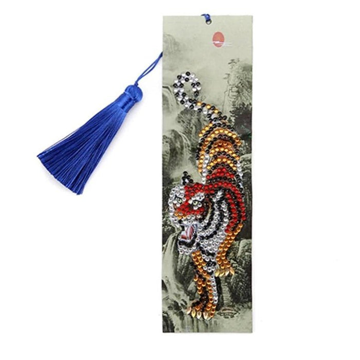 Diamond Painting-Bookmark with Tiger