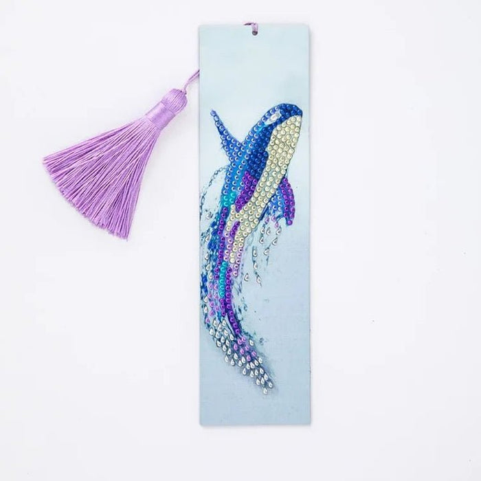 Diamond Painting-Bookmark with Whale