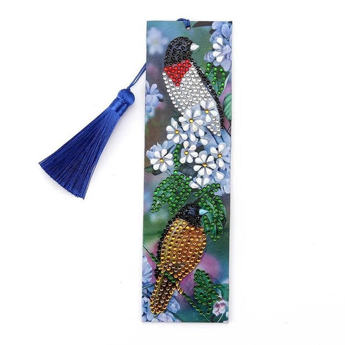 Diamond Painting-Bookmark with Two Birds