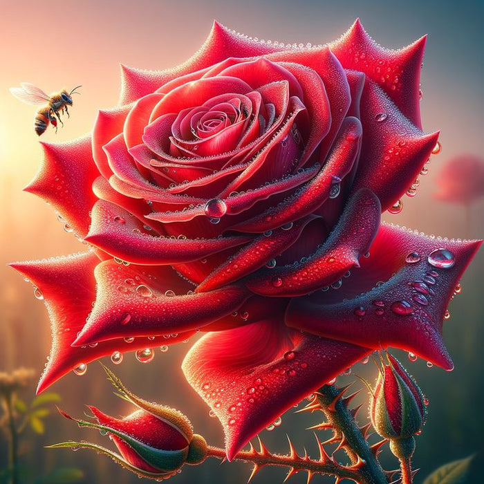 Diamond Painting - Red Rose