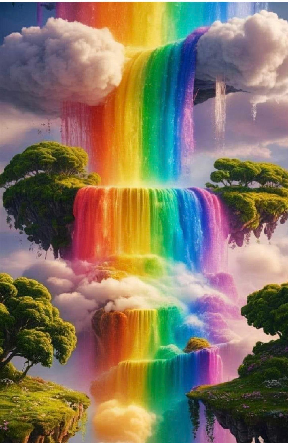 Diamond Painting - Rainbow Waterfall