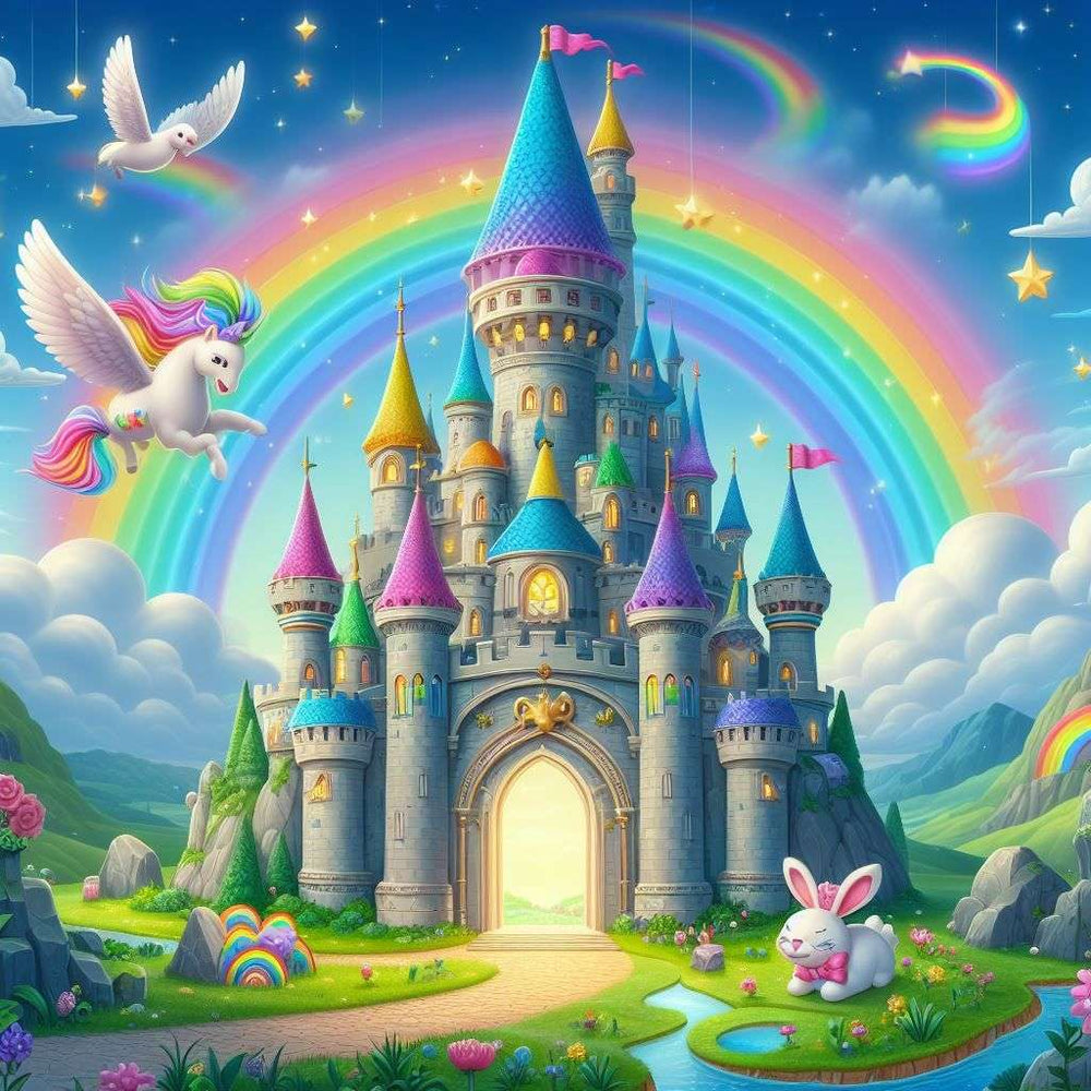 Diamond Painting - Rainbow Castle